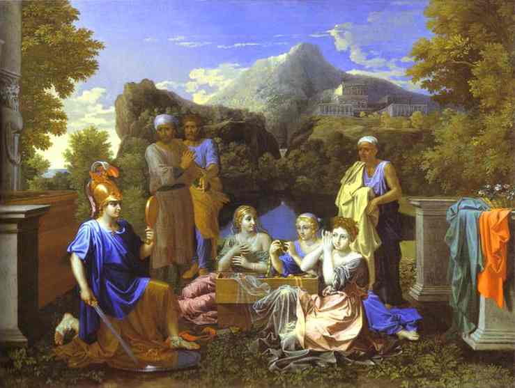 Poussin Nicolas - Achille avec les filles de Lacomede.JPG